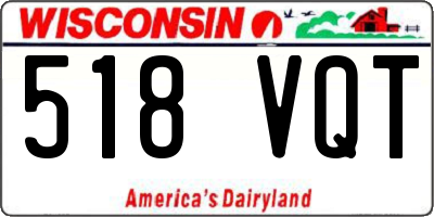 WI license plate 518VQT