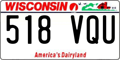 WI license plate 518VQU