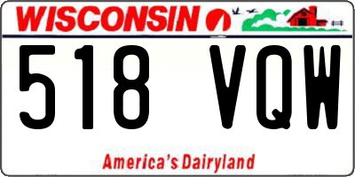 WI license plate 518VQW