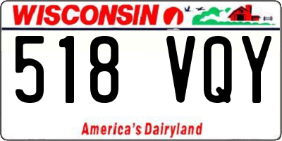 WI license plate 518VQY
