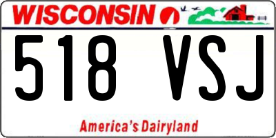 WI license plate 518VSJ