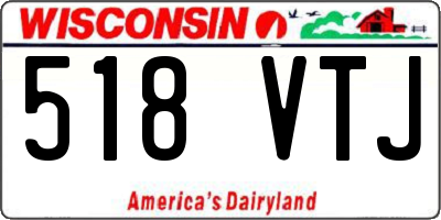 WI license plate 518VTJ