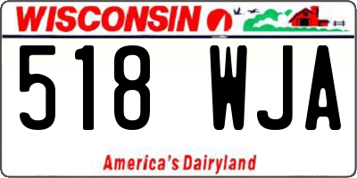 WI license plate 518WJA