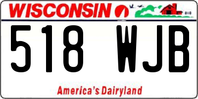 WI license plate 518WJB