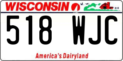 WI license plate 518WJC