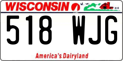 WI license plate 518WJG