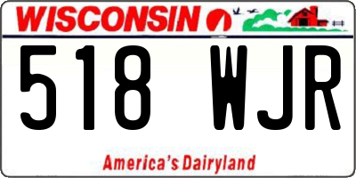 WI license plate 518WJR