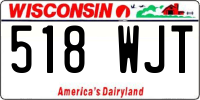 WI license plate 518WJT