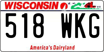 WI license plate 518WKG