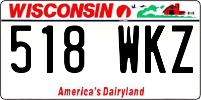 WI license plate 518WKZ