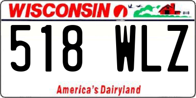 WI license plate 518WLZ