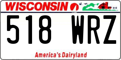WI license plate 518WRZ