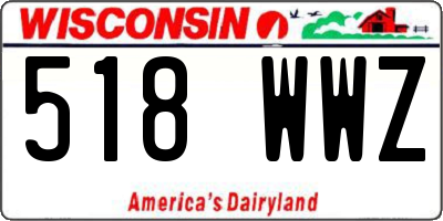WI license plate 518WWZ