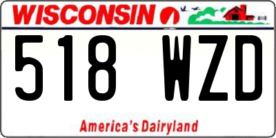 WI license plate 518WZD