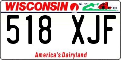 WI license plate 518XJF