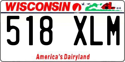 WI license plate 518XLM
