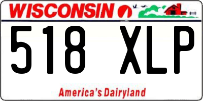 WI license plate 518XLP