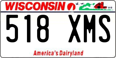 WI license plate 518XMS