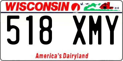 WI license plate 518XMY