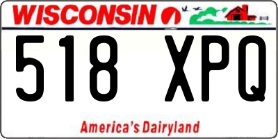 WI license plate 518XPQ