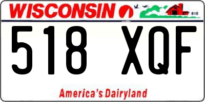 WI license plate 518XQF