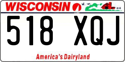 WI license plate 518XQJ