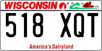 WI license plate 518XQT