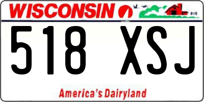 WI license plate 518XSJ