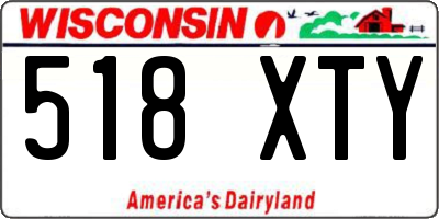 WI license plate 518XTY