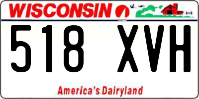 WI license plate 518XVH