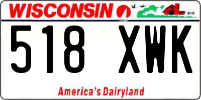 WI license plate 518XWK