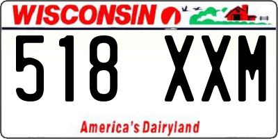 WI license plate 518XXM