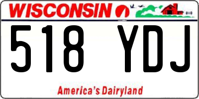 WI license plate 518YDJ