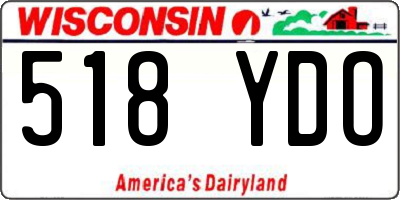 WI license plate 518YDO