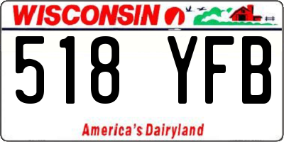 WI license plate 518YFB
