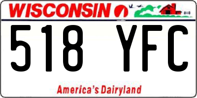 WI license plate 518YFC