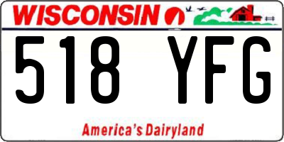 WI license plate 518YFG
