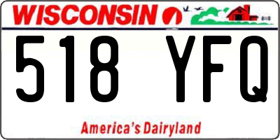 WI license plate 518YFQ