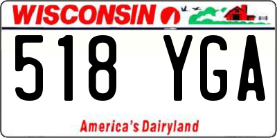 WI license plate 518YGA