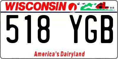 WI license plate 518YGB