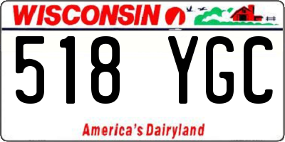 WI license plate 518YGC
