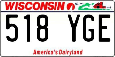 WI license plate 518YGE