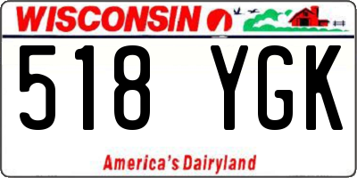 WI license plate 518YGK