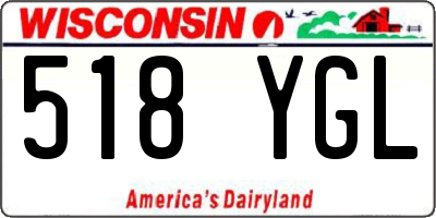 WI license plate 518YGL