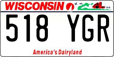 WI license plate 518YGR
