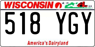 WI license plate 518YGY
