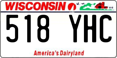 WI license plate 518YHC