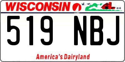 WI license plate 519NBJ