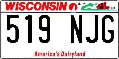 WI license plate 519NJG