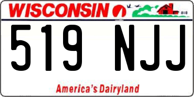 WI license plate 519NJJ